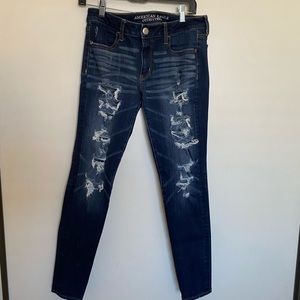American eagle ripped high-waisted jegging